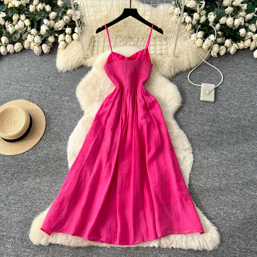 Sweet vacation stereoscopic dress for women