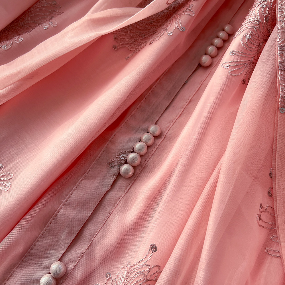 Tender commuting long dress gauze dress for women