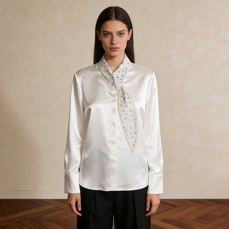 Niche long sleeve tops fashion spring shirt for women