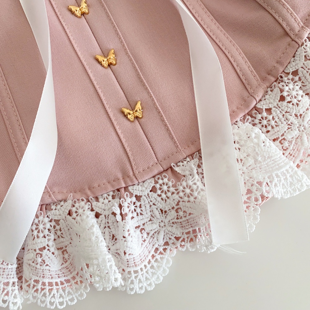 Enticement slim tops bow pinched waist vest for women