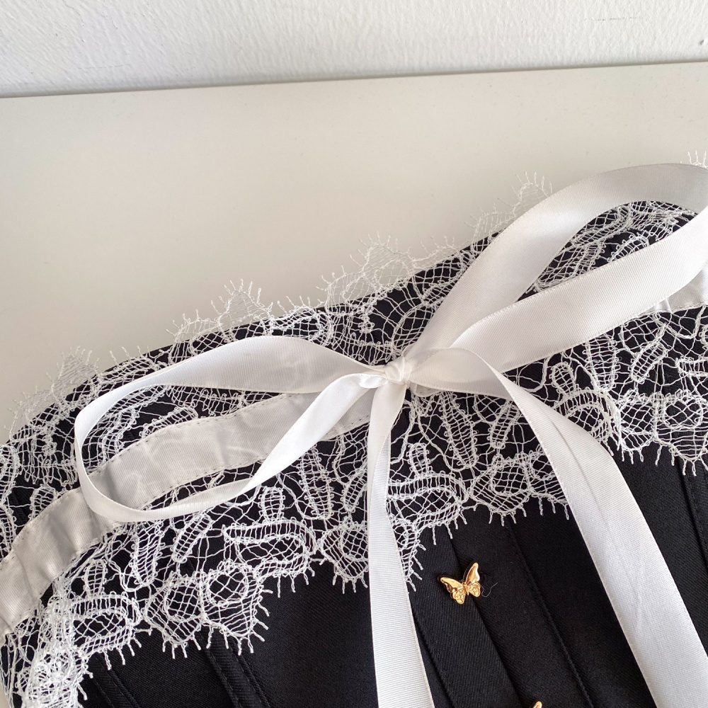 Enticement slim tops bow pinched waist vest for women