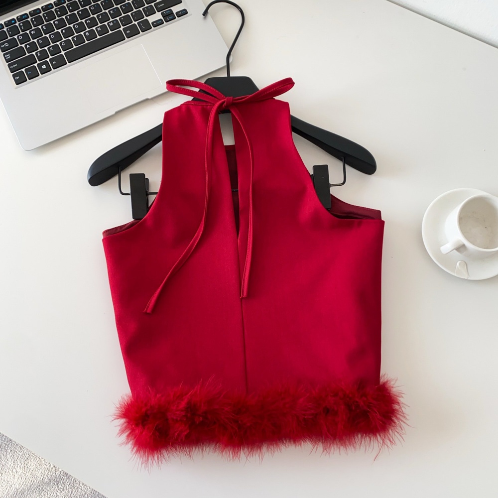 Casual Korean style elmo vest niche summer small shirt