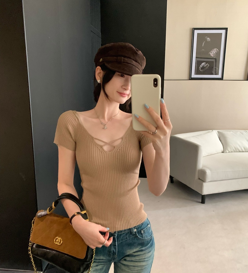 Slim summer tops spicegirl sweater for women