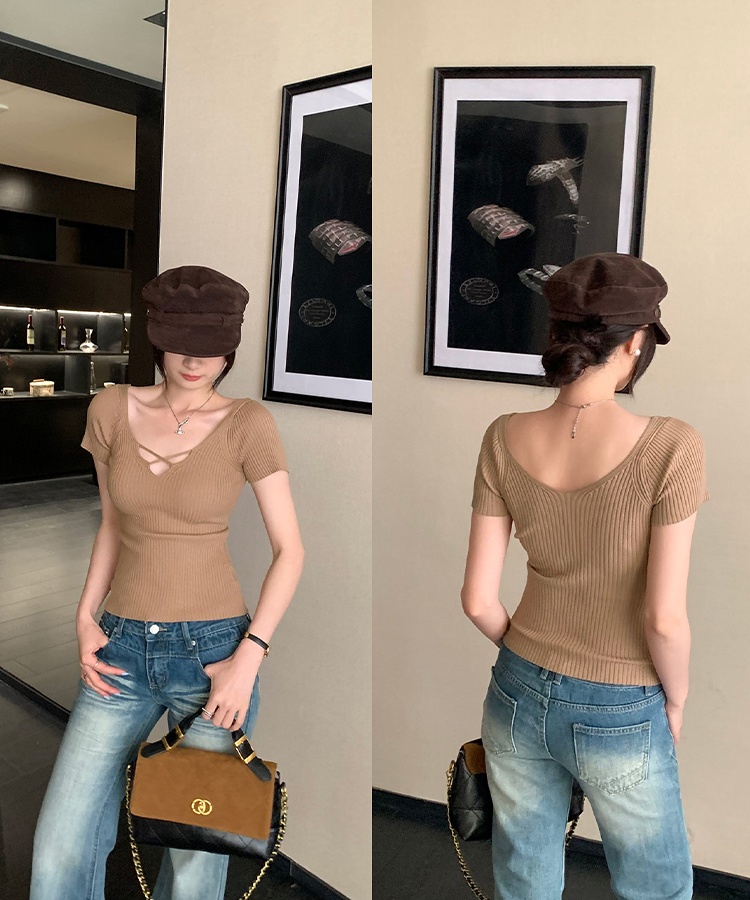 Slim summer tops spicegirl sweater for women