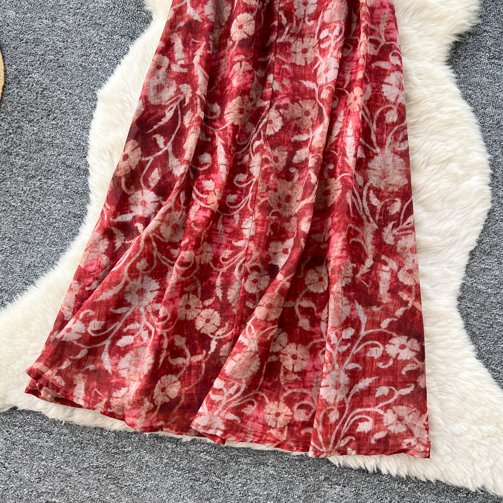 Bohemian style dress vacation long dress for women