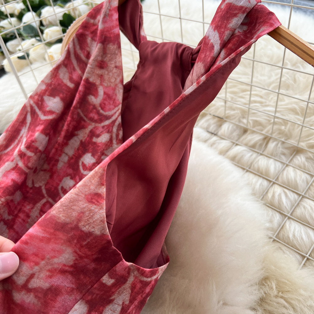 Bohemian style dress vacation long dress for women