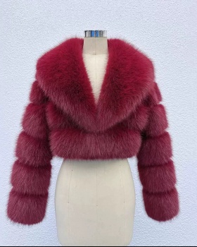 Light slim fur coat fox fur all-match jacket