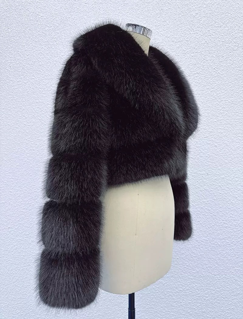 Light slim fur coat fox fur all-match jacket