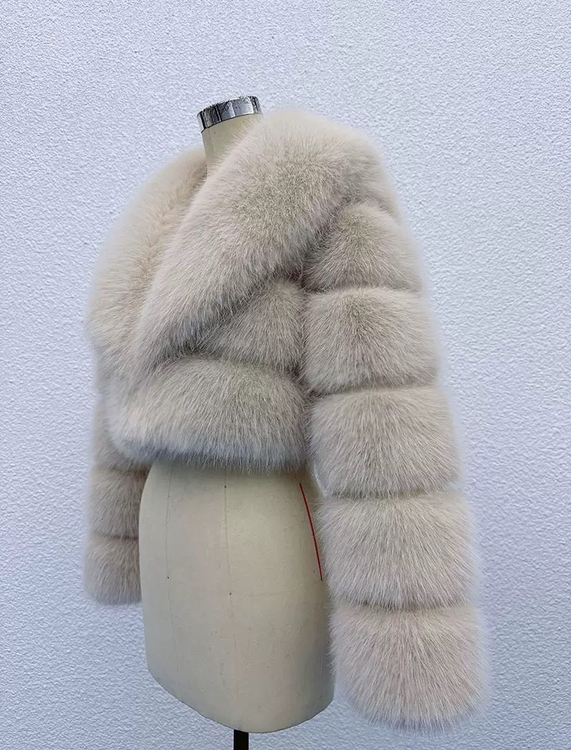 Light slim fur coat fox fur all-match jacket