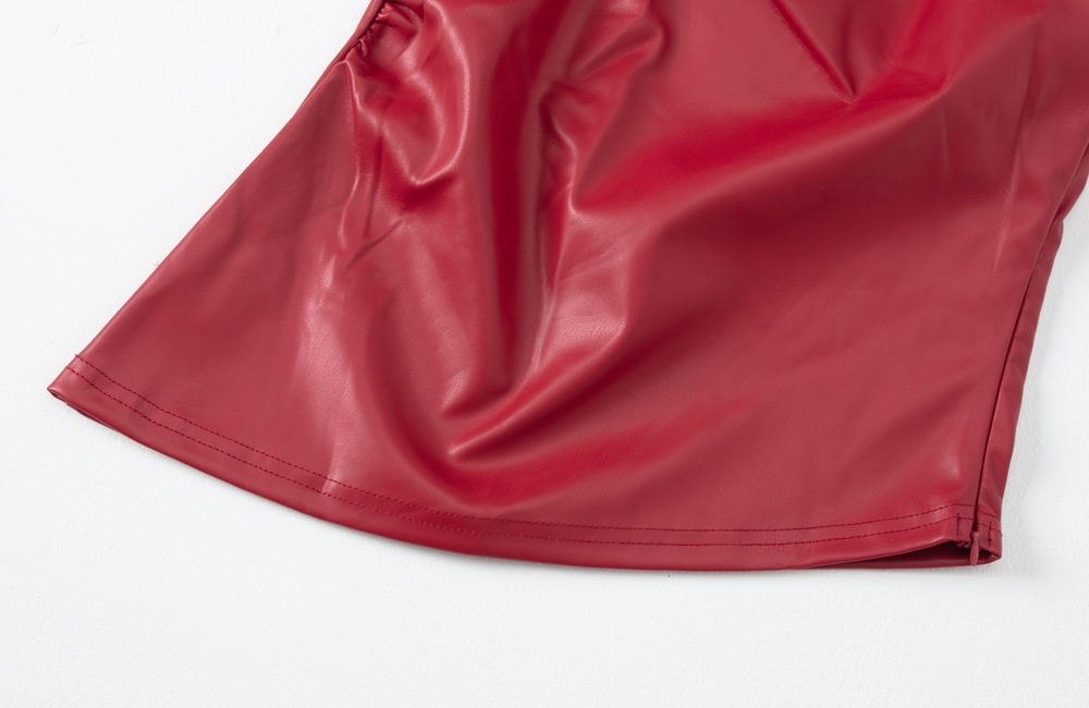 Street tops oblique collar vest for women