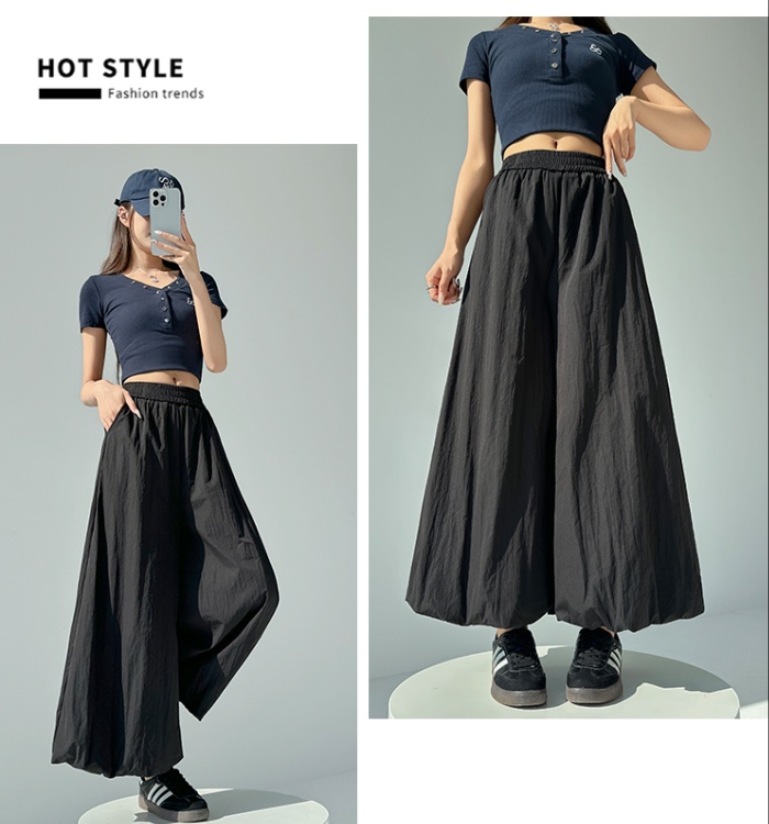 High waist drape summer pants slim Casual bud skirt