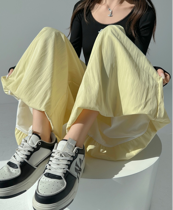 High waist drape summer pants slim Casual bud skirt