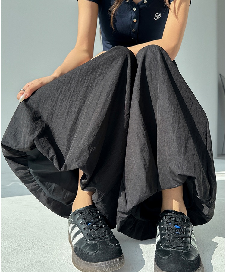 High waist drape summer pants slim Casual bud skirt