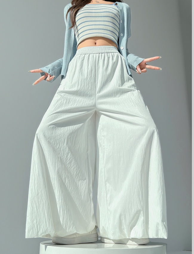 High waist drape summer pants slim Casual bud skirt