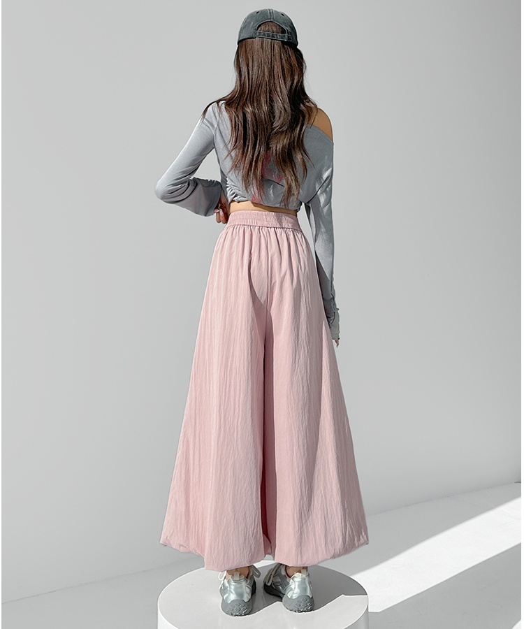 High waist drape summer pants slim Casual bud skirt