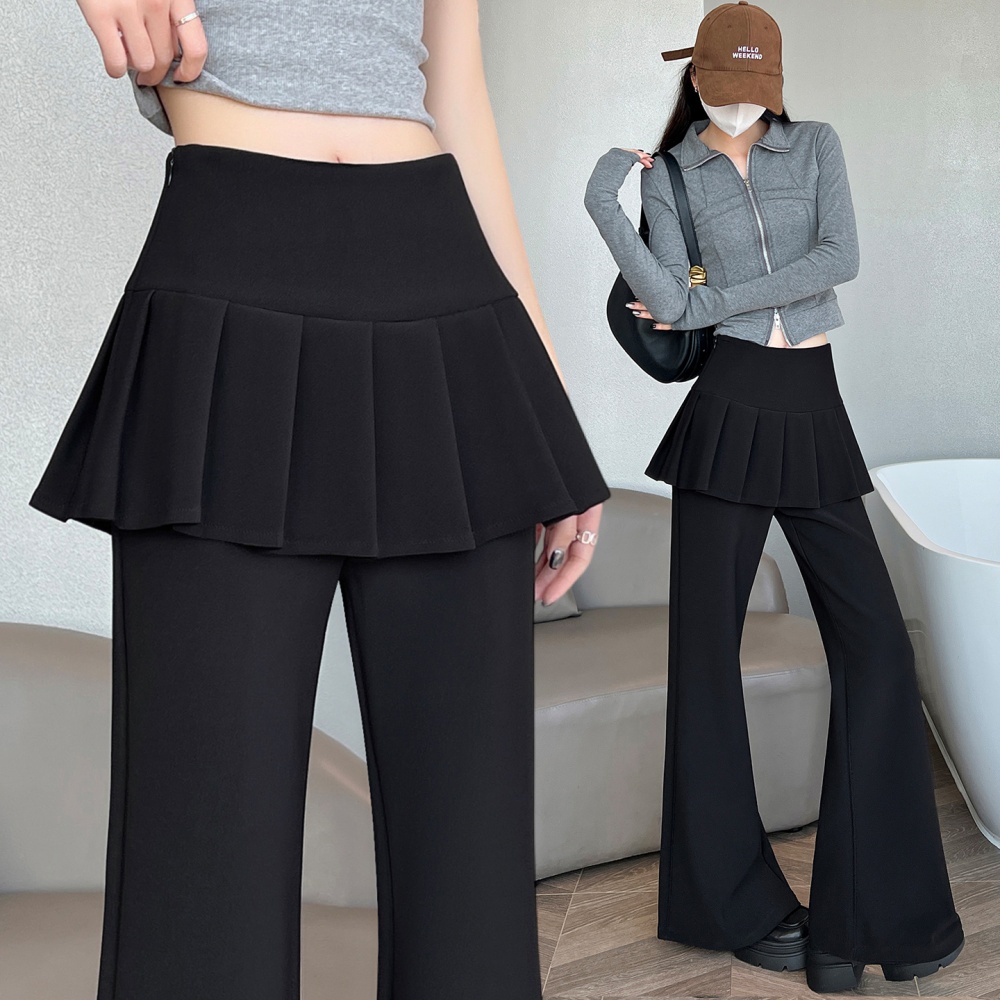 Casual elasticity pants slim flare pants for women