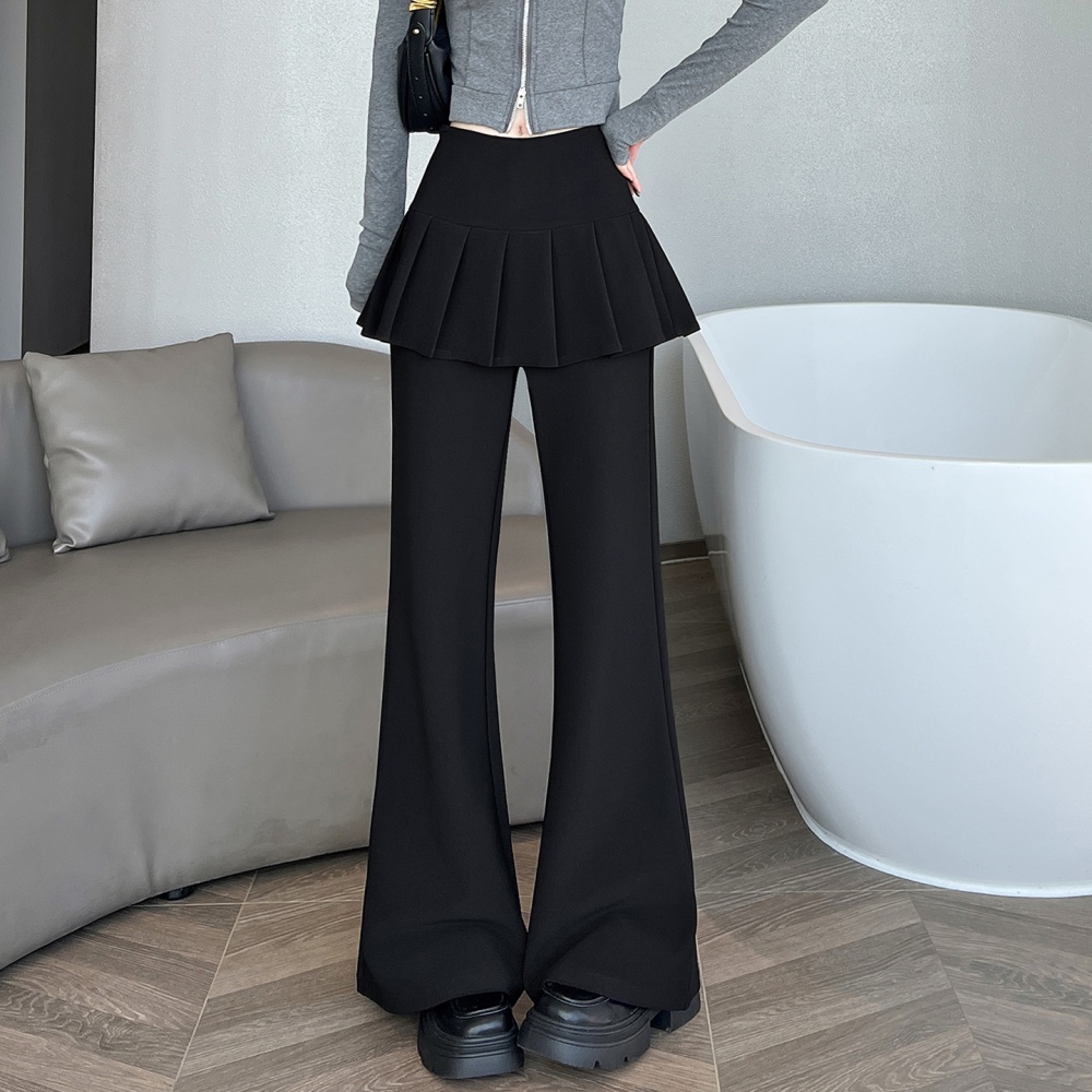 Casual elasticity pants slim flare pants for women