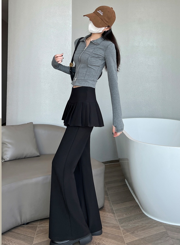 Casual elasticity pants slim flare pants for women