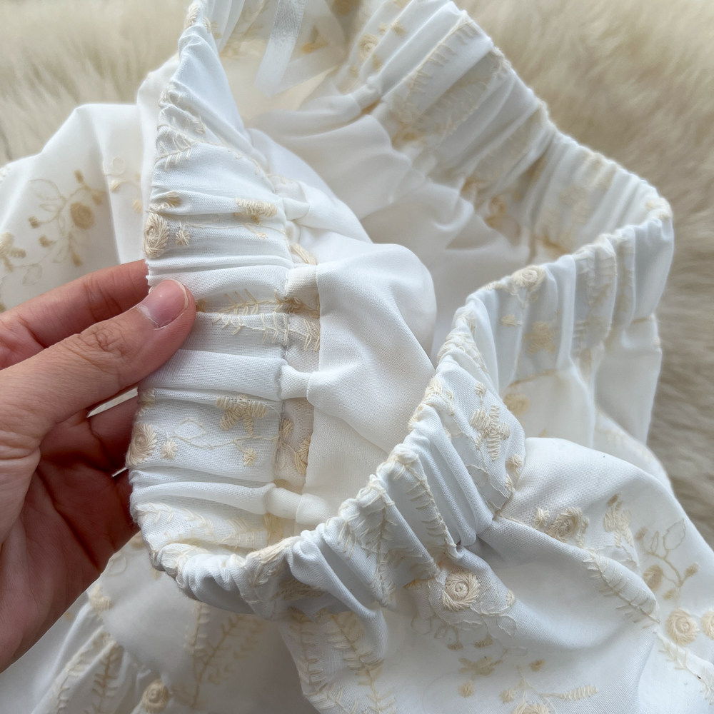 Splice cake long short skirt lady France style skirt for women