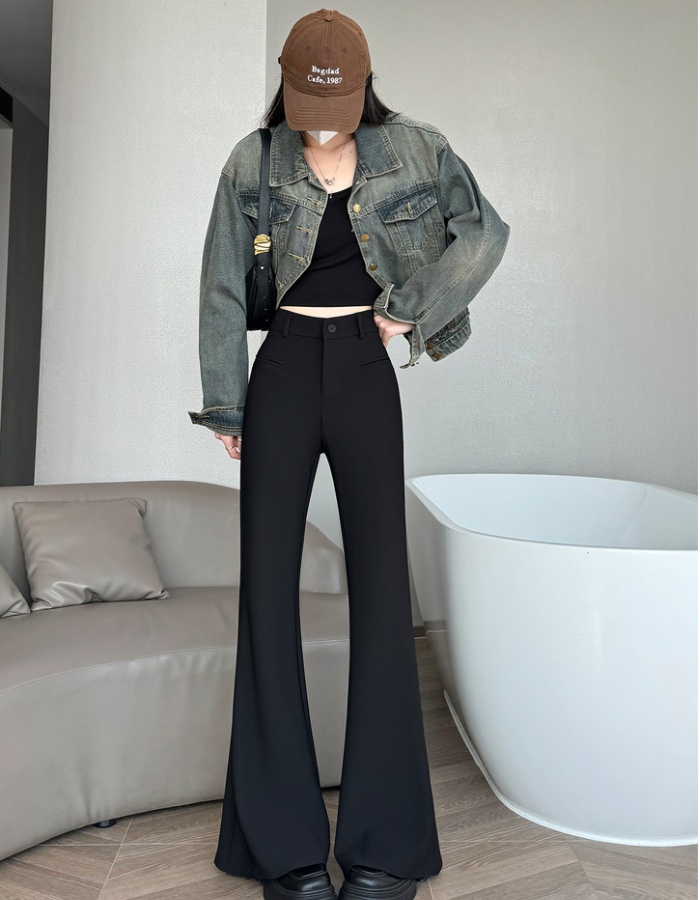 Spring pants micro speaker business suit for women