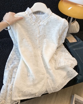 Spring lace collar shirt fungus small shirt for women