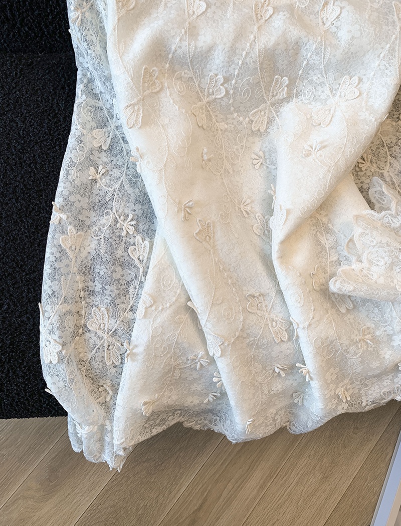 Spring slim pullover shirts lace long sleeve shirt