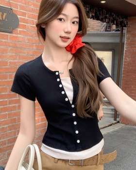 Short sleeve tops temperament T-shirt for women