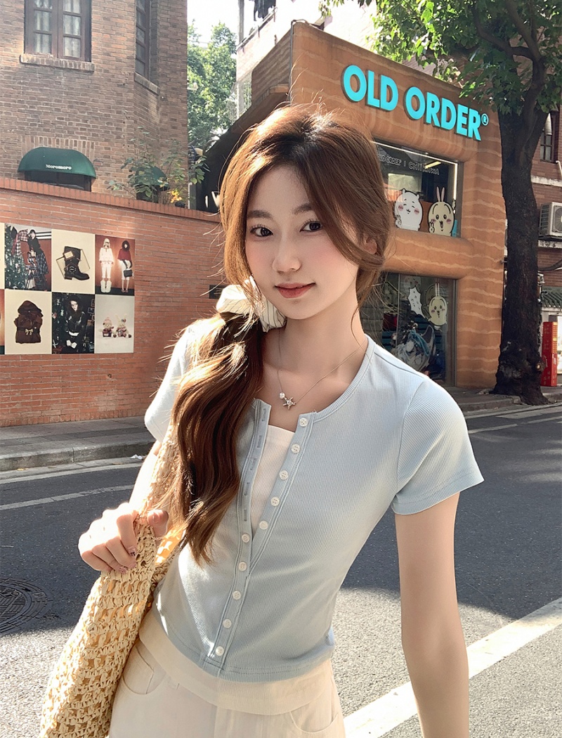 Short sleeve tops temperament T-shirt for women