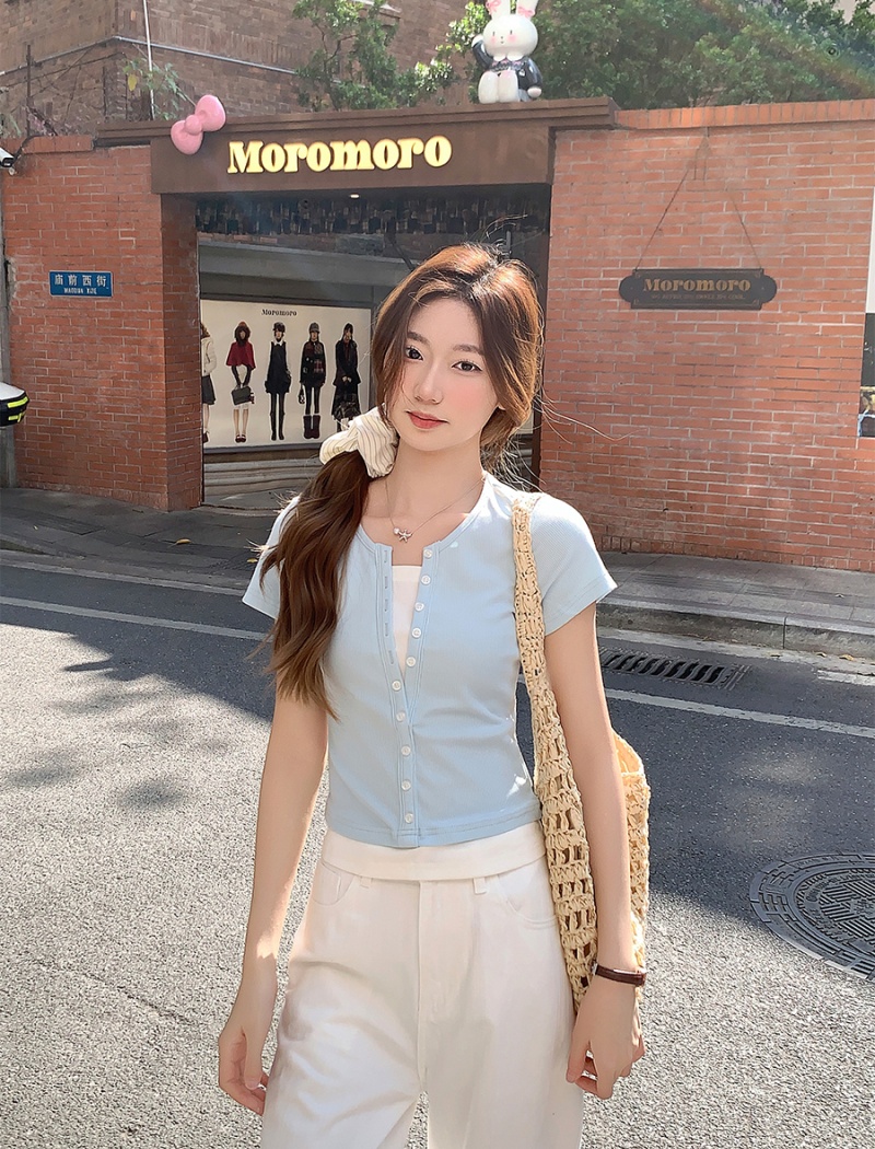 Short sleeve tops temperament T-shirt for women