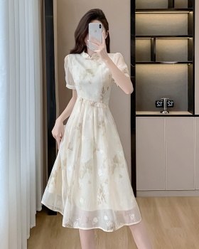 Summer dress short sleeve cheongsam for women