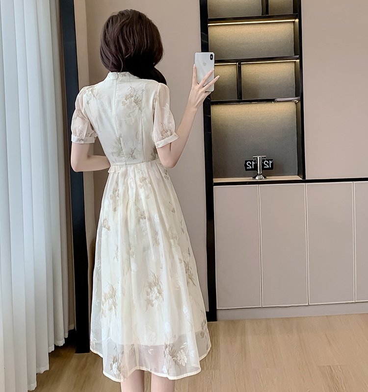 Summer dress short sleeve cheongsam for women
