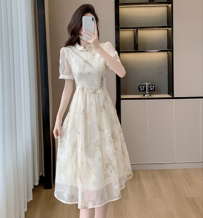 Summer dress short sleeve cheongsam for women