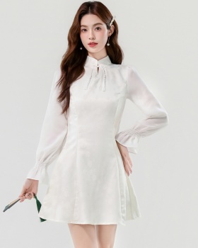 Temperament retro cheongsam autumn dress for women