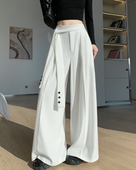 Straight pants bandage wide leg pants for women