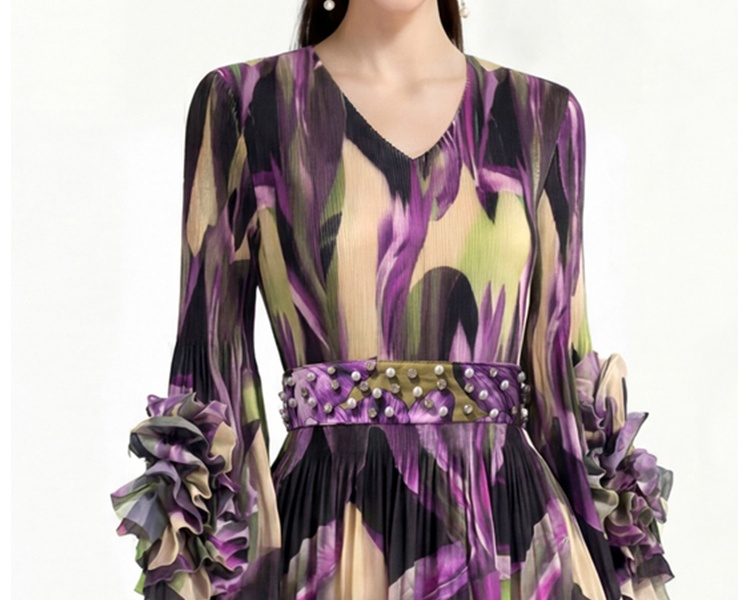 Cake Bohemian beach dress printing dress