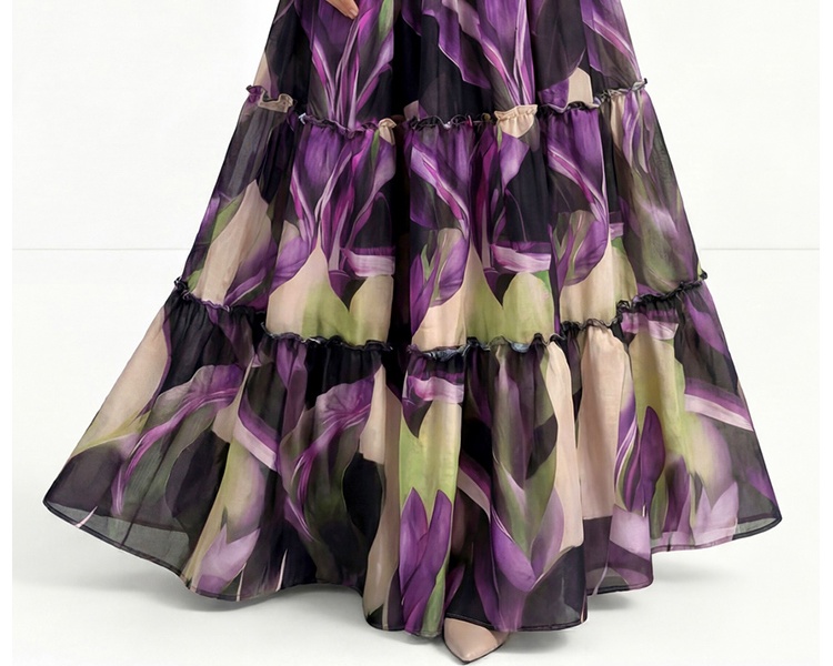 Cake Bohemian beach dress printing dress