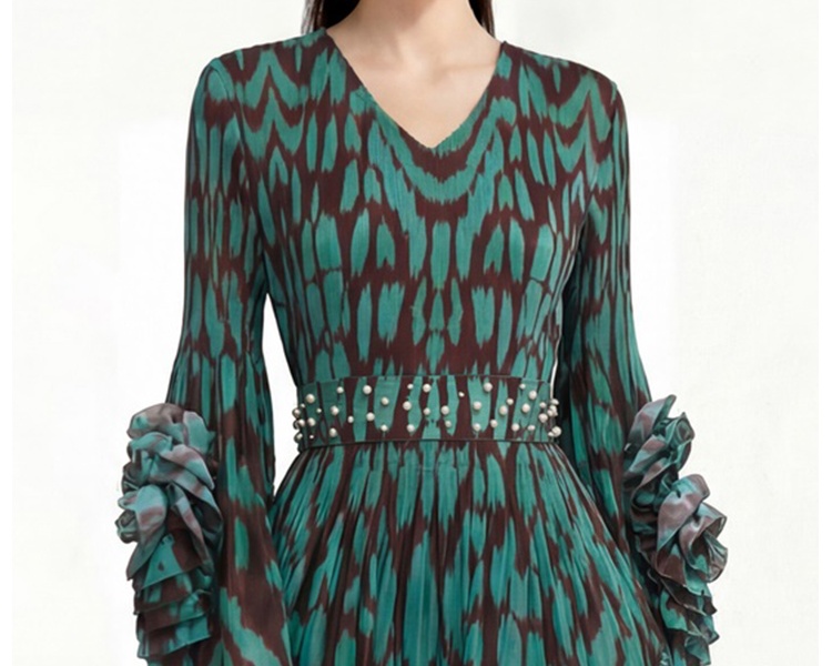 Cake dress printing Bohemian beach dress