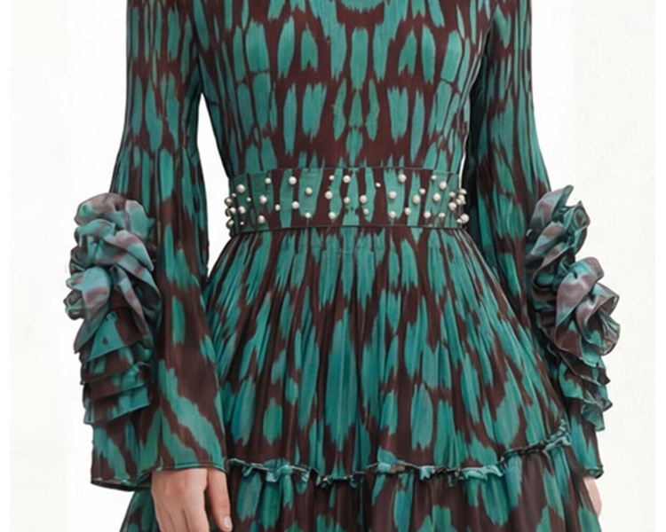 Cake dress printing Bohemian beach dress