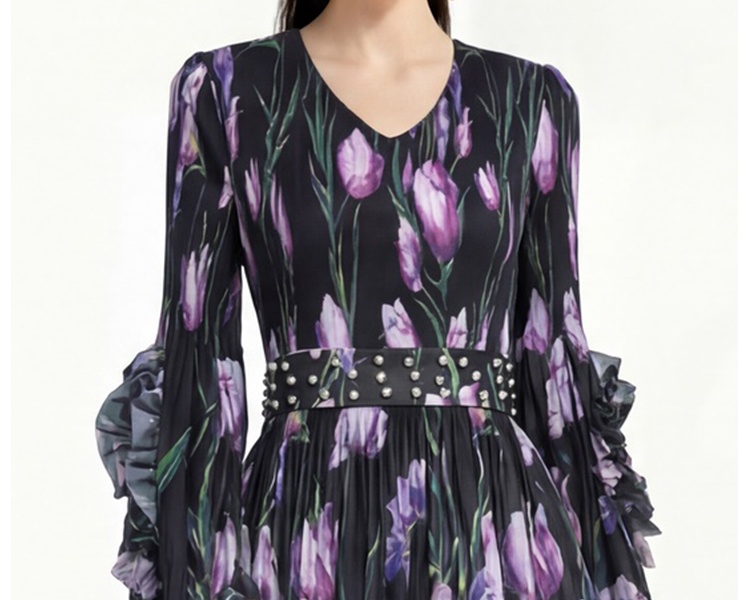 Cake Bohemian beach dress printing dress