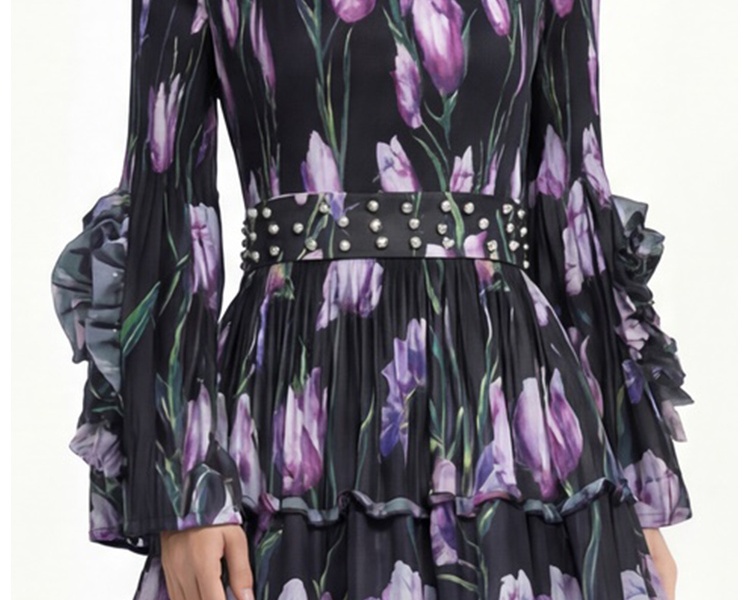 Cake Bohemian beach dress printing dress