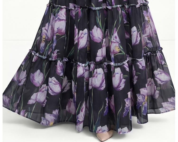 Cake Bohemian beach dress printing dress