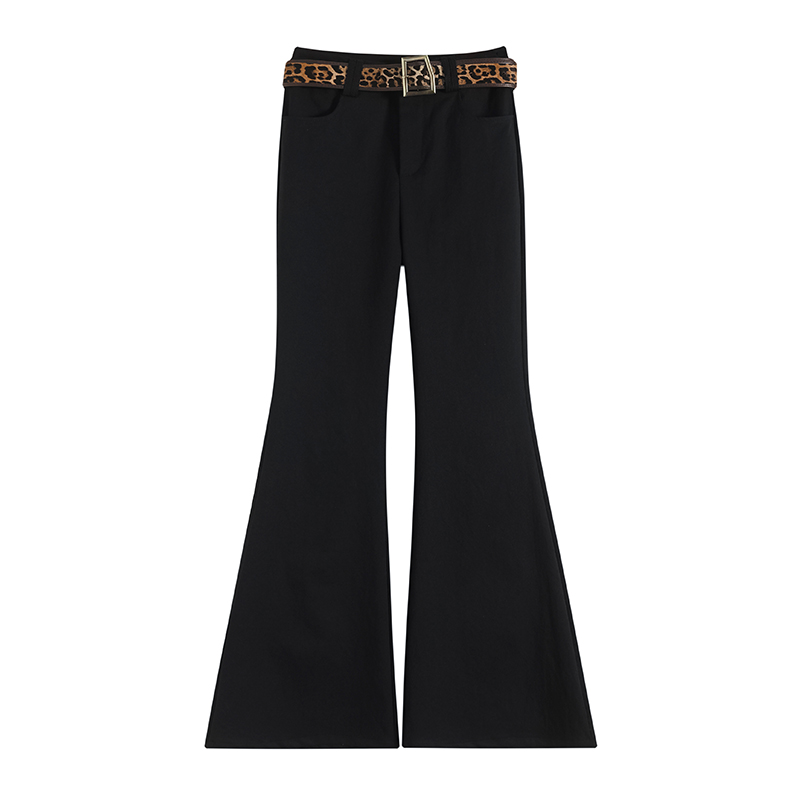 High waist cotton pants spring business suit for women