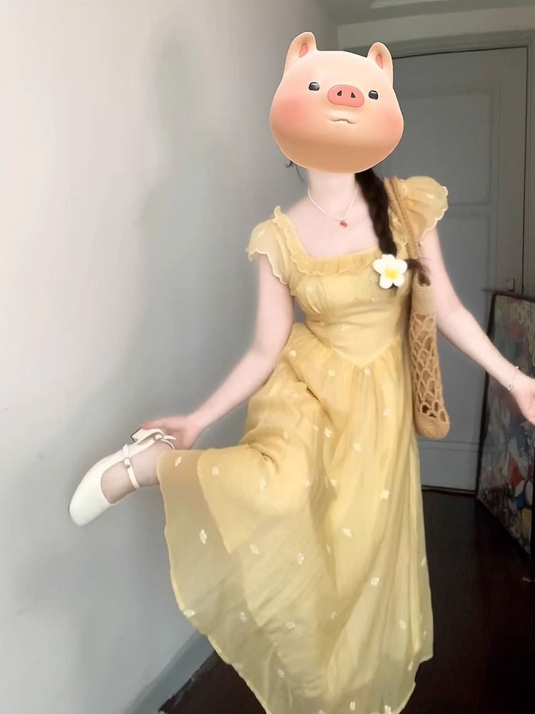 Temperament long dress boats sleeve dress for women