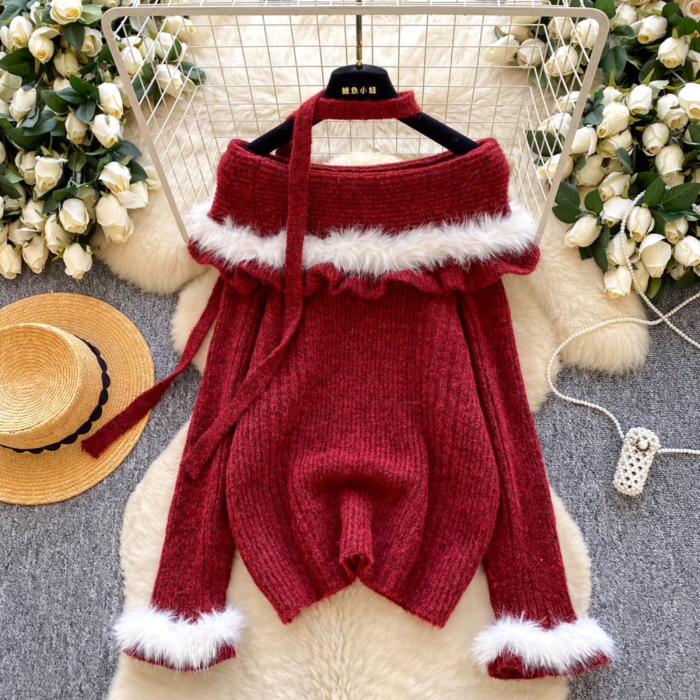 Niche autumn and winter sweater France style tops