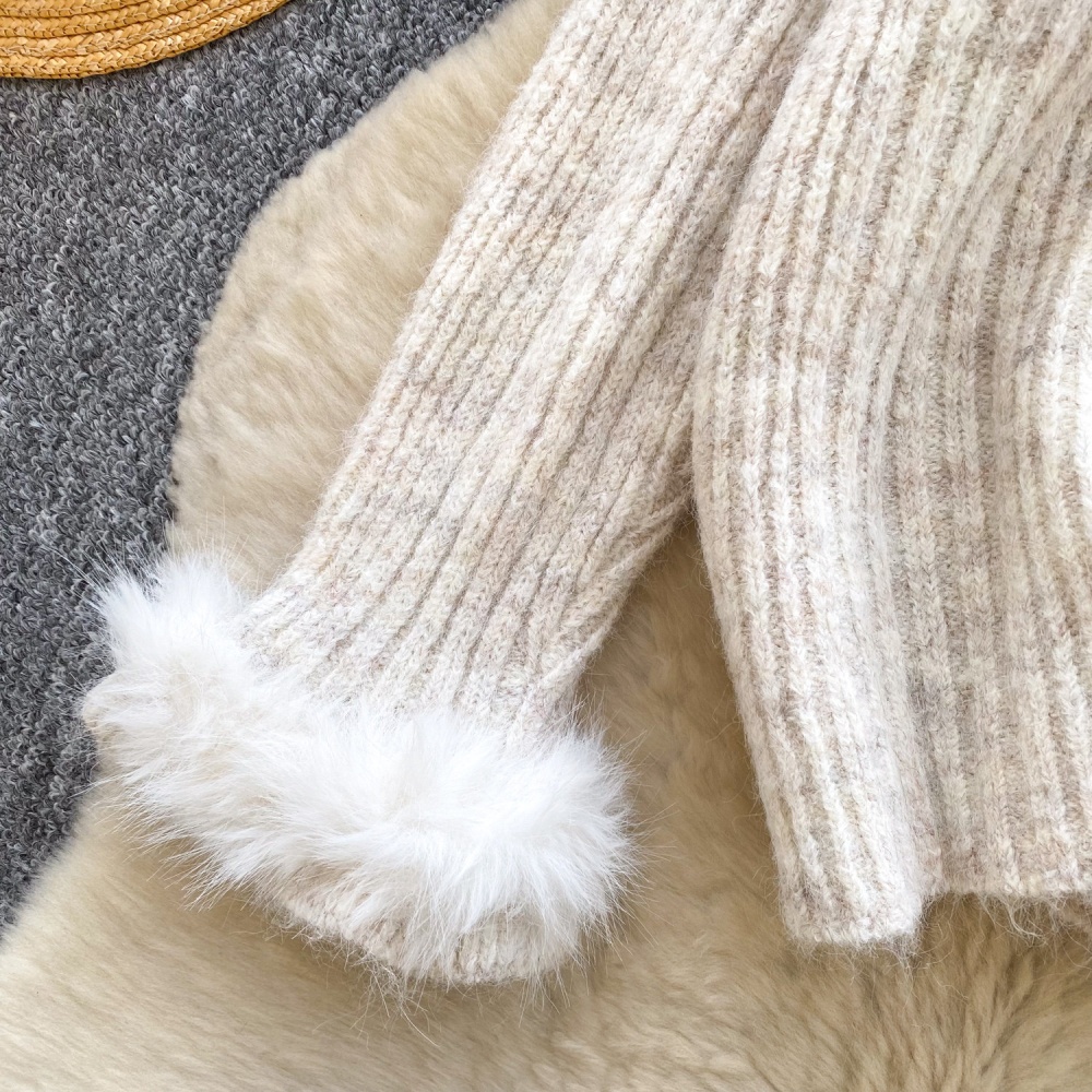 Niche autumn and winter sweater France style tops