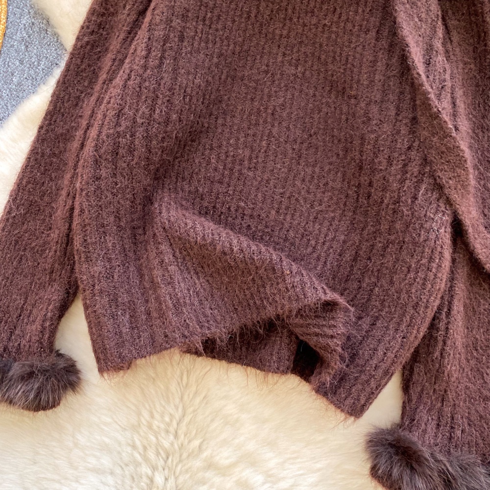 Niche autumn and winter sweater France style tops