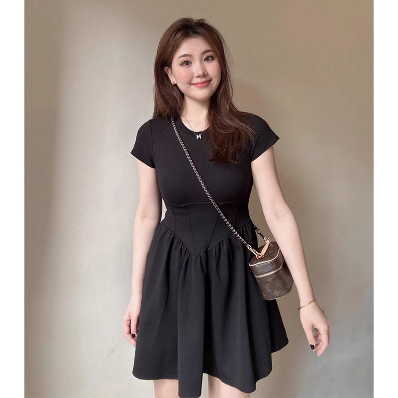 A-line slim dress summer T-back for women