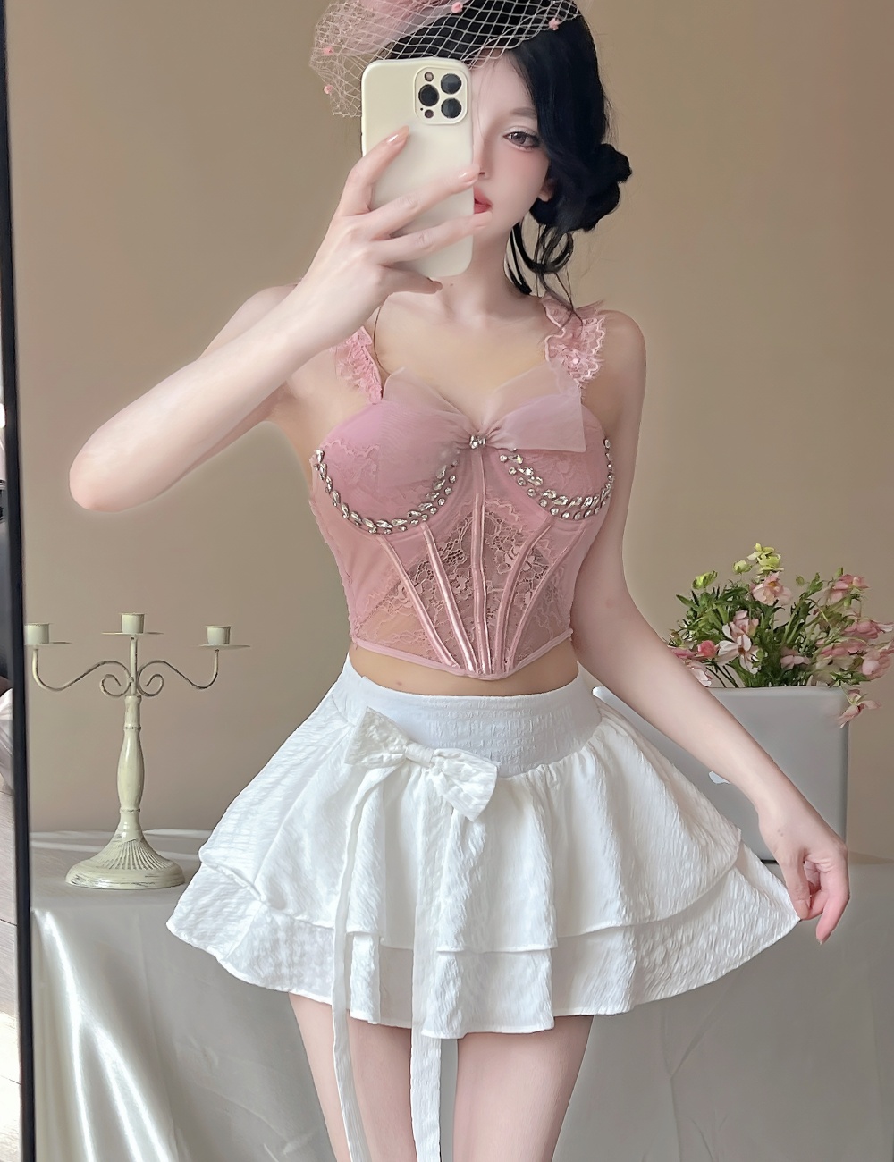 France style show young skirt temperament all-match short skirt