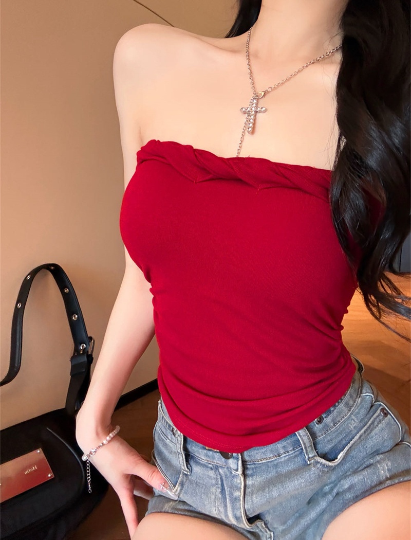 Inside the ride slim sleeveless spicegirl spring vest