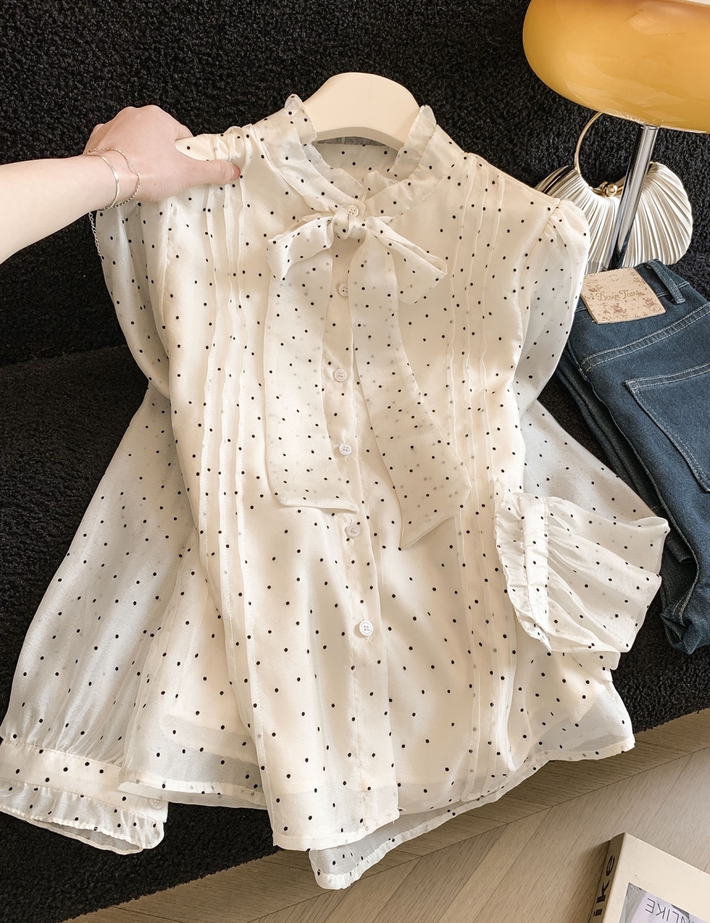 Frenum tops all-match shirt for women